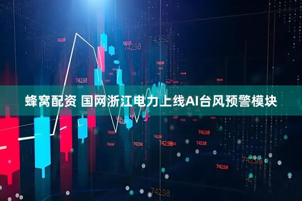蜂窝配资 国网浙江电力上线AI台风预警模块